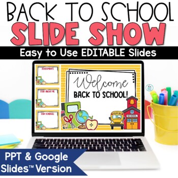 Preview of Back to School Night Google Slides Open House Powerpoint Meet the Teacher