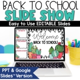 Meet the Teacher Slideshow Google Slide Editable Powerpoin