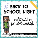 Back to School Night Meet the Teacher Editable Powerpoint 