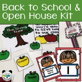 Back to School Night Open House Activities and Materials