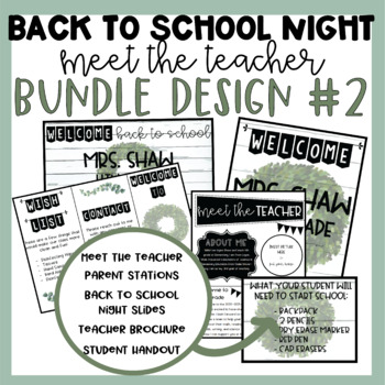 Preview of Back to School Night | Bundle # 2 | Meet the Teacher | Open House | Slides