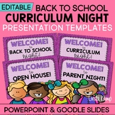 Curriculum Night Power Point Templates & Google Slides for