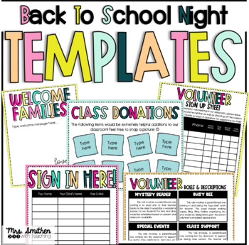 Classroom Donation Sign for Back to School Night - FREE