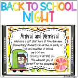 Back to School Night PowerPoint Templates Open House Curri