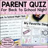 Back to School Night Parent Quiz