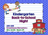 Back to School Night Presentation - EDITABLE with Cute Clipart