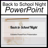 Back to School Night PowerPoint Editable Template [Editabl