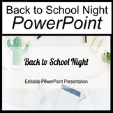 Back to School Night PowerPoint Editable Template [Editabl