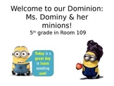 Back to School Night Powerpoint Minion themed