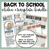 Back to School Night Presentation | Meet the Teacher Templ