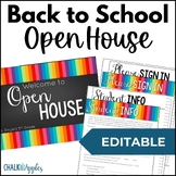 Back to School Night Presentation & Open House Forms for M