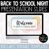Back to School Night Presentation for PowerPoint and Google