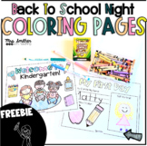 Back to School Night Primary Coloring Pages - Open House -