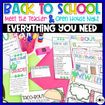 Back to School Night Stations - Meet the Teacher - Editable Open House ...