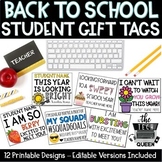 Back to School Night Student Gift Tags
