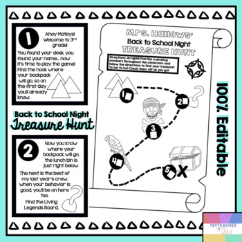 Editable Classroom Treasure Hunt Worksheets Teaching Resources Tpt