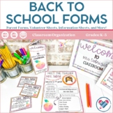 Back to School Night or Meet the Teacher Pages Editable an