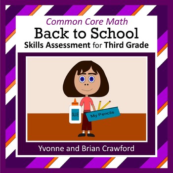 Preview of Back to School No Prep Math Assessment 3rd Grade | Math Skills Review
