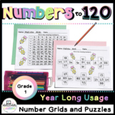 Back to School Number Grids and Number Puzzles to 120 