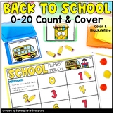 Back to School Counting to 20 Number Matching Task Cards C