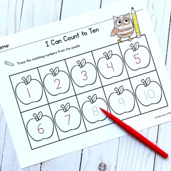 back to school number puzzles 1 10 free by clearly primary tpt