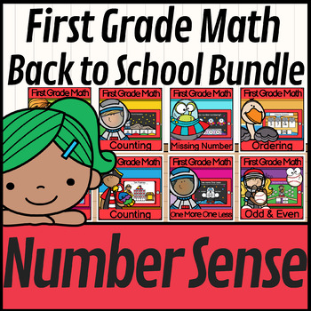 Preview of Back to School Number Sense Bundle | First Grade | Boom Cards Distance Learning