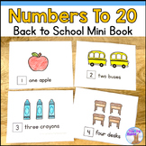 FREE Back to School Numbers to 20 Counting Booklet