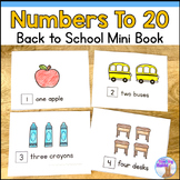 FREE Numbers to 20 Booklet - Back to School