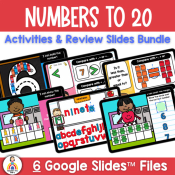 Preview of Back to School Numbers to 20 Digital Activities & Review Bundle