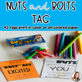 Back to School Nuts and Bolts Gift Tag
