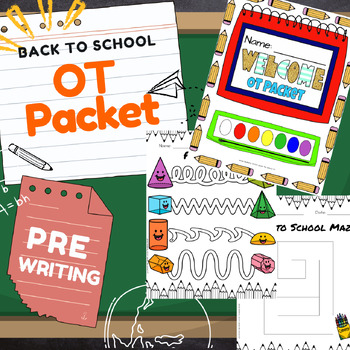 Preview of Back to School Occupational Therapy (OT) Pre-Writing Packet