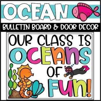 MERMAID Classroom Decor Bundle UNDER THE SEA Theme Ocean Decorations  Editable