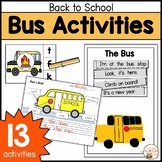 Bus Lessons and Activities for Back to School Reading Writ