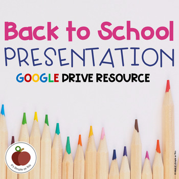 Preview of Back to School - Open House - Google Drive Resource - Editable - Presentation
