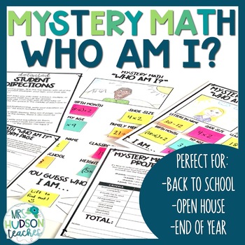 Preview of End of Year | Open House Math Activity : Figure Me Out