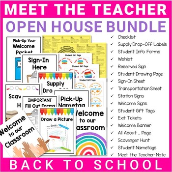 Preview of Back to School | Open House | Meet the Teacher Ultimate Bundle