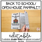 Back to School/Open House Pamphlet {EDITABLE}