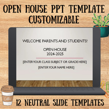 Preview of Back to School Open House/Parent Night Editable PowerPoint Presentation Template