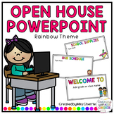Open House/Back to School PowerPoint (Rainbow Theme) EDITABLE #austeacherbfr