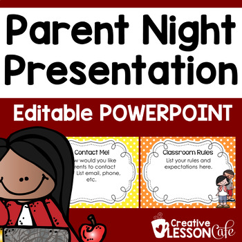 Preview of Back to School Parent Night Presentation | Meet the Teacher PowerPoint