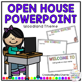 Open House/Back to School PowerPoint (Woodland Theme) EDITABLE