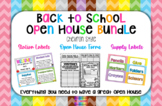 Back to School Open House Stations & Labels: Chevron