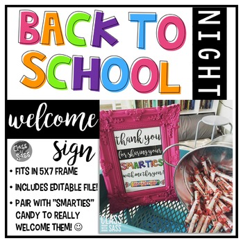 Preview of Back to School - Open House - Welcome Sign