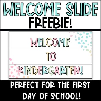 Preview of Back to School Open House Welcome Slides Freebie