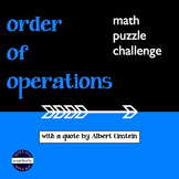 Order of Operations Quote Puzzle