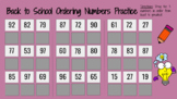 Back to School Ordering Numbers - Google Slides