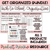 Back to School Organization Bundle | Back to School | Teac