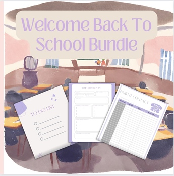 Preview of Back to School Organizational Bundle