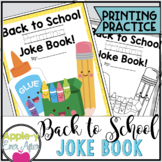 Back to School PRINTING Practice Joke Book