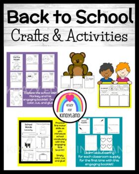 Preview of Back to School Craft Activities: All About Me, Classroom Vocabulary